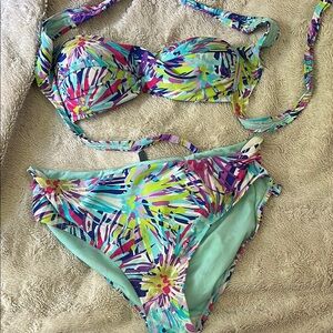 Colorful high waisted Bikini